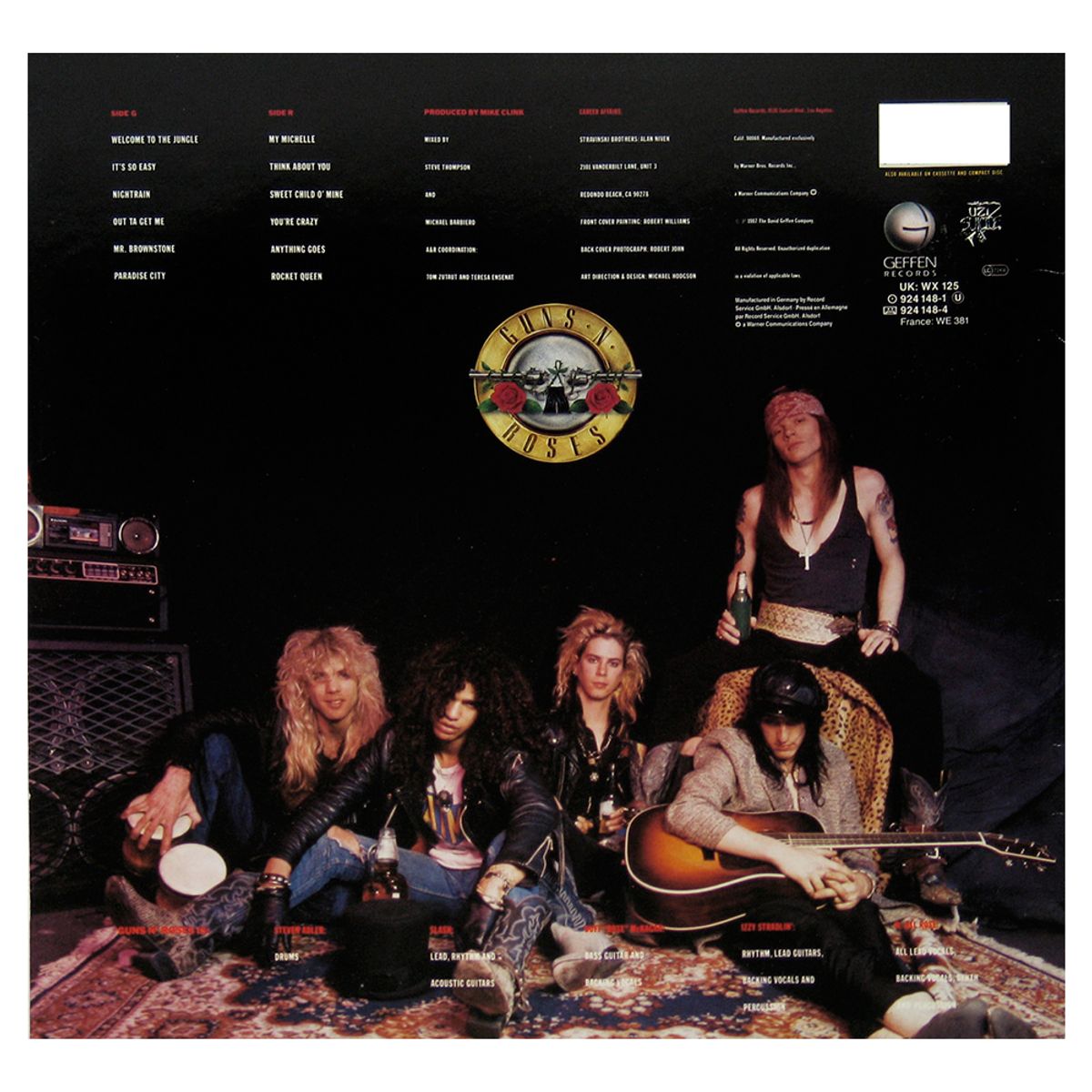 GENERICO - Guns N’ Roses - Appetite For Destruction - Vinilo