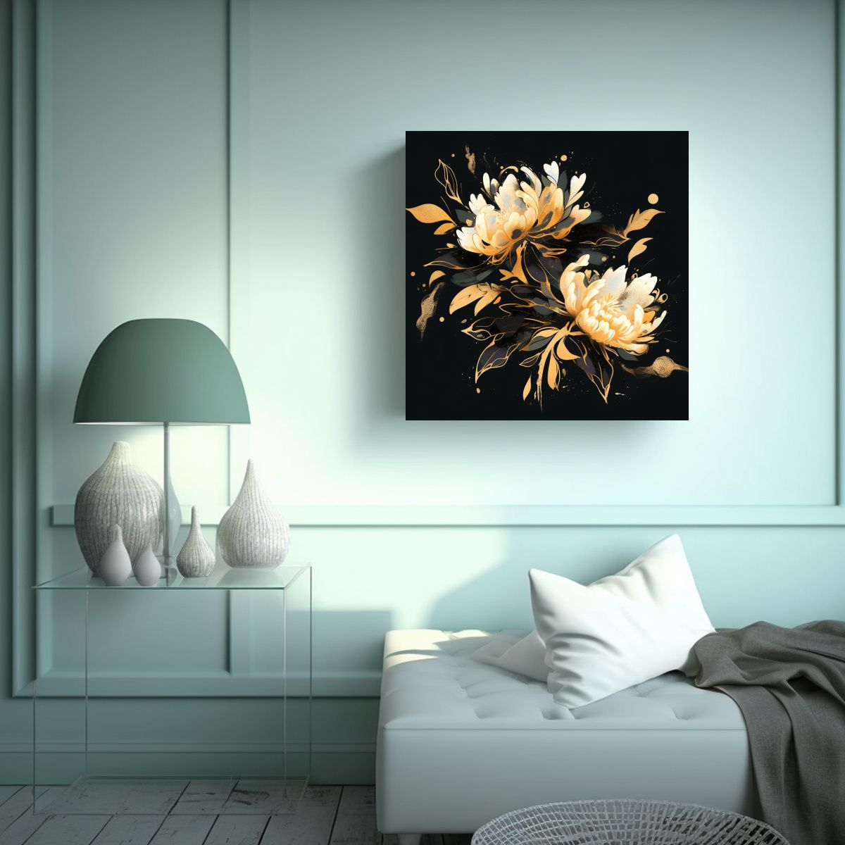 GENERICO - Pintura Decorativa Intensa En Estilo Neonoir Con 80x80 Cm.