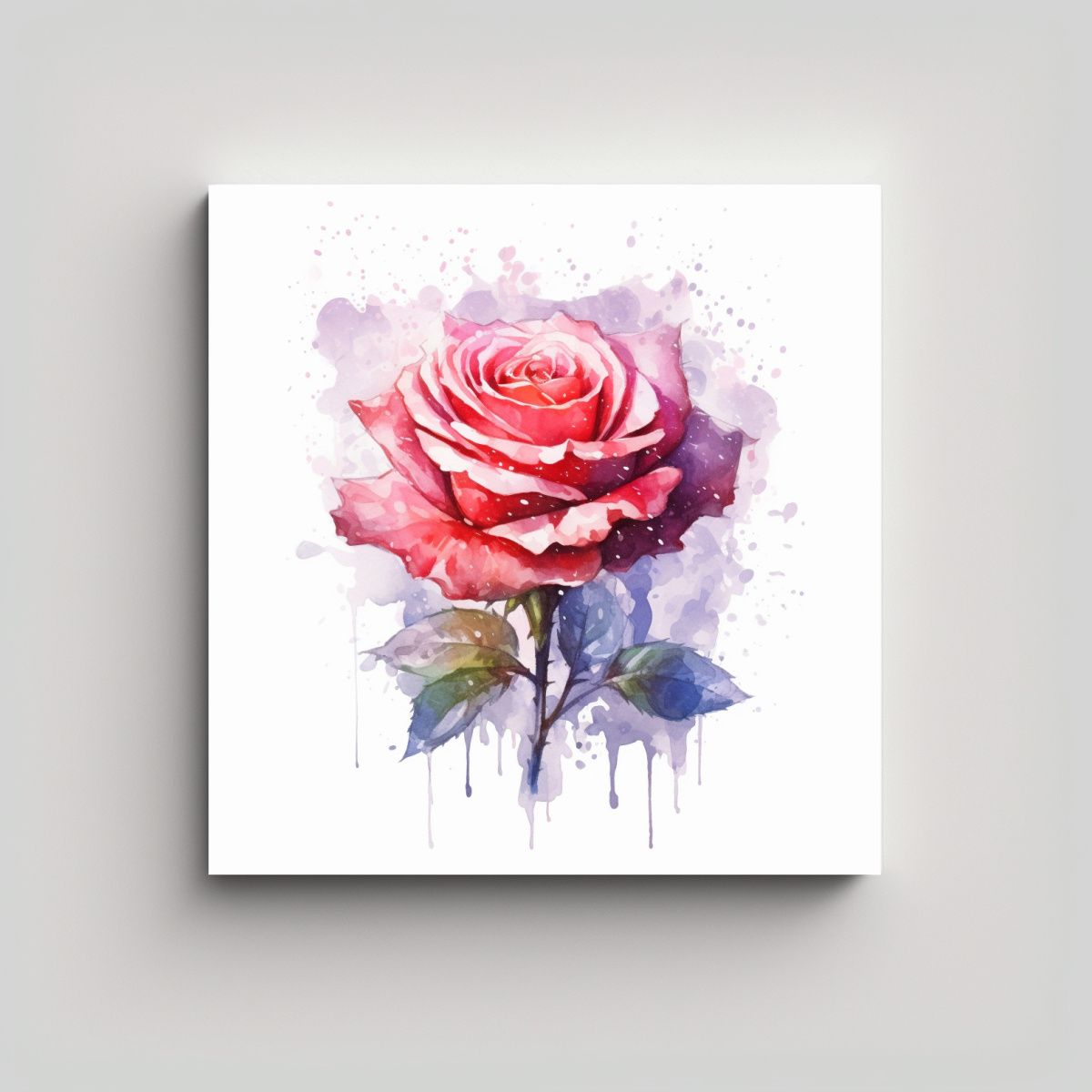 GENERICO - Cuadro Moderno Armonía Cromática Con Esbozo 80x80 Cm