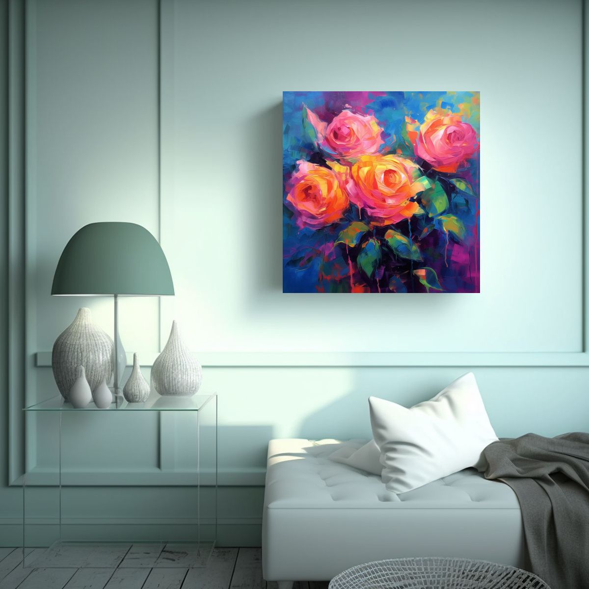 GENERICO - Arte Pop Moderno De Pared Impresionismo 90x90 Cm