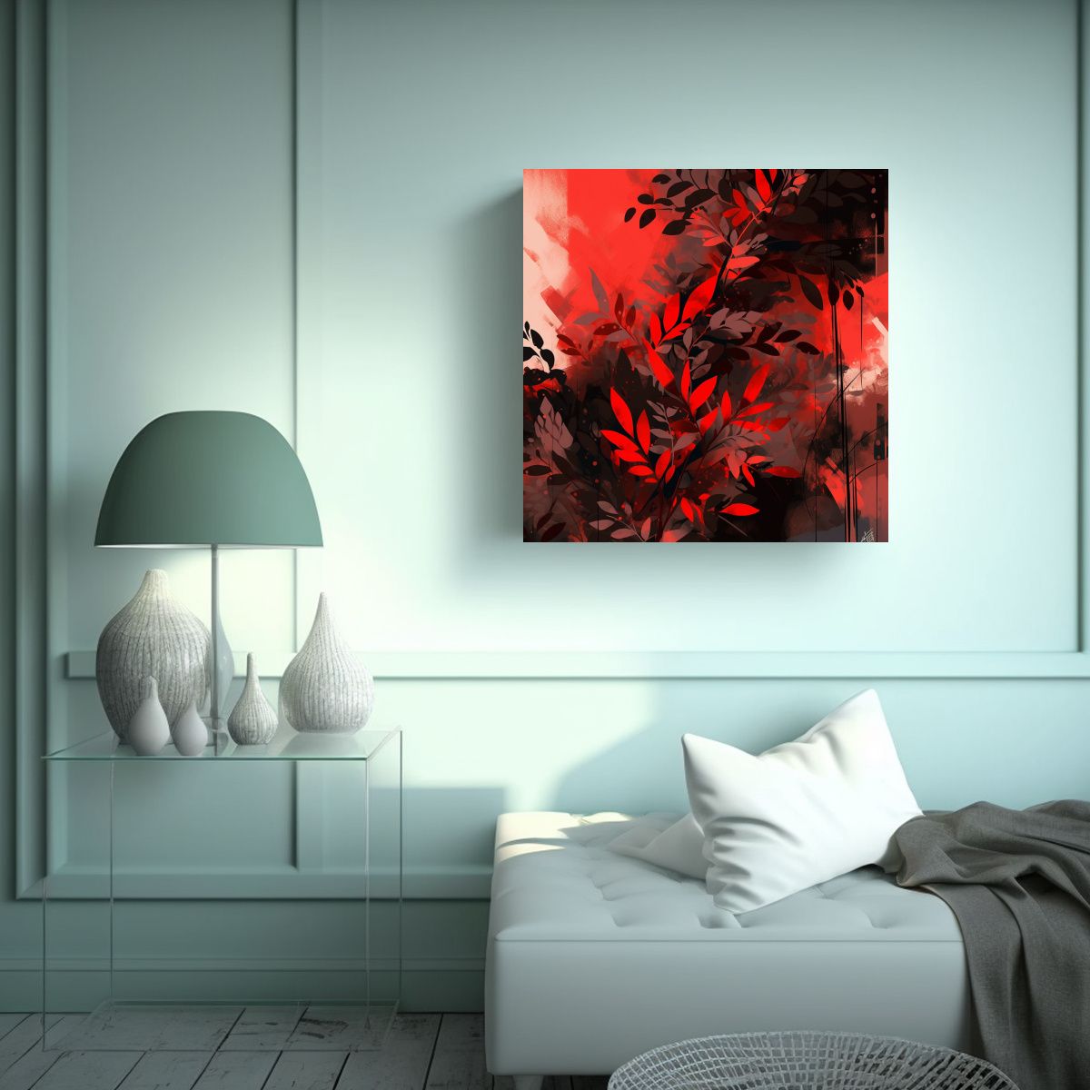 GENERICO - Pintura Decorativa Enigmática Con Atmosfera 80x80 Cm