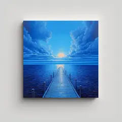 GENERICO - Pinturas Decorativas De Belleza Natural Sobre 80x80 Cm