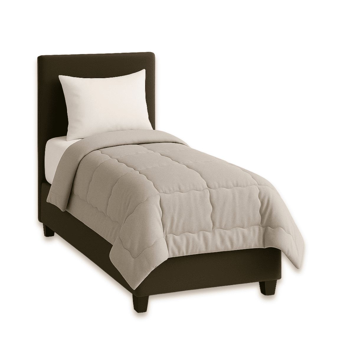 GUIZA - Plumón Edredón Nórdico 1 Plaza 150x200 100% Algodón Guiza