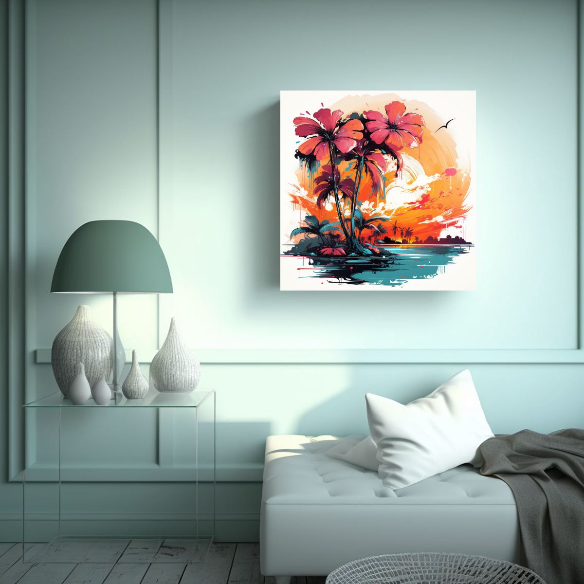 GENERICO - Pinturas De Decoración En Estilo Neonoir Neo Pop 80x80 Cm