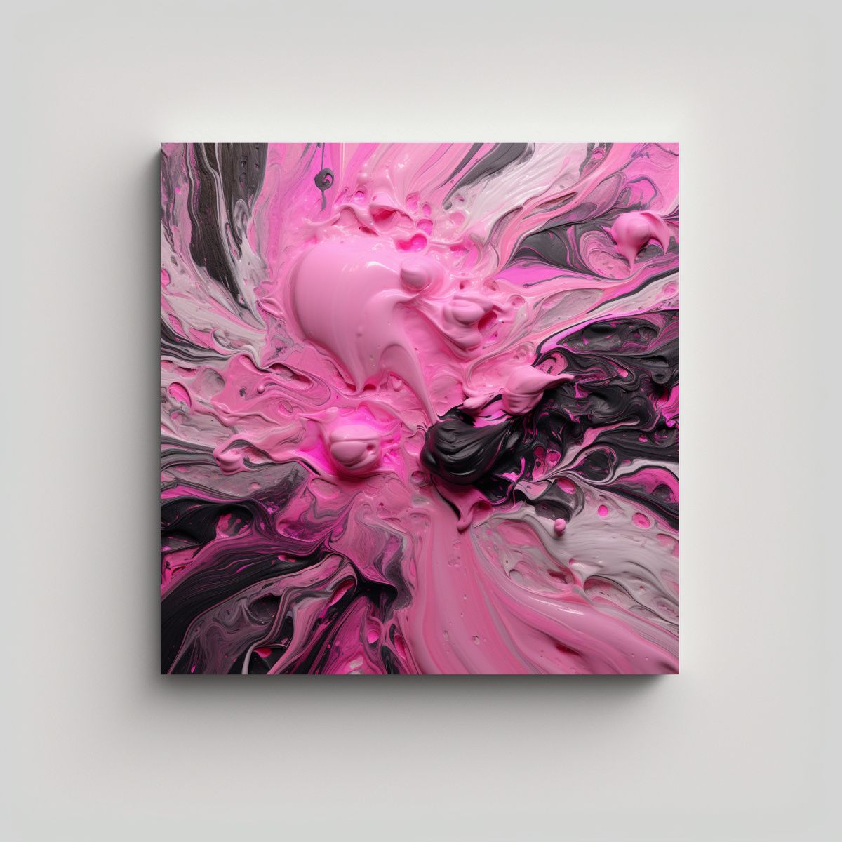 GENERICO - Cuadros Cálidos En Temática Wetwet 11 Aspecto 70x70 Cm