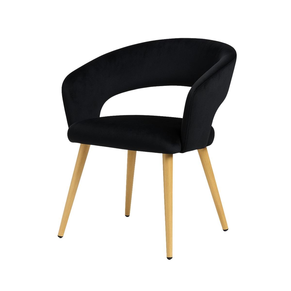 HABITA2 CHILE - Sitial Florencia Patas Simil Madera - Negro