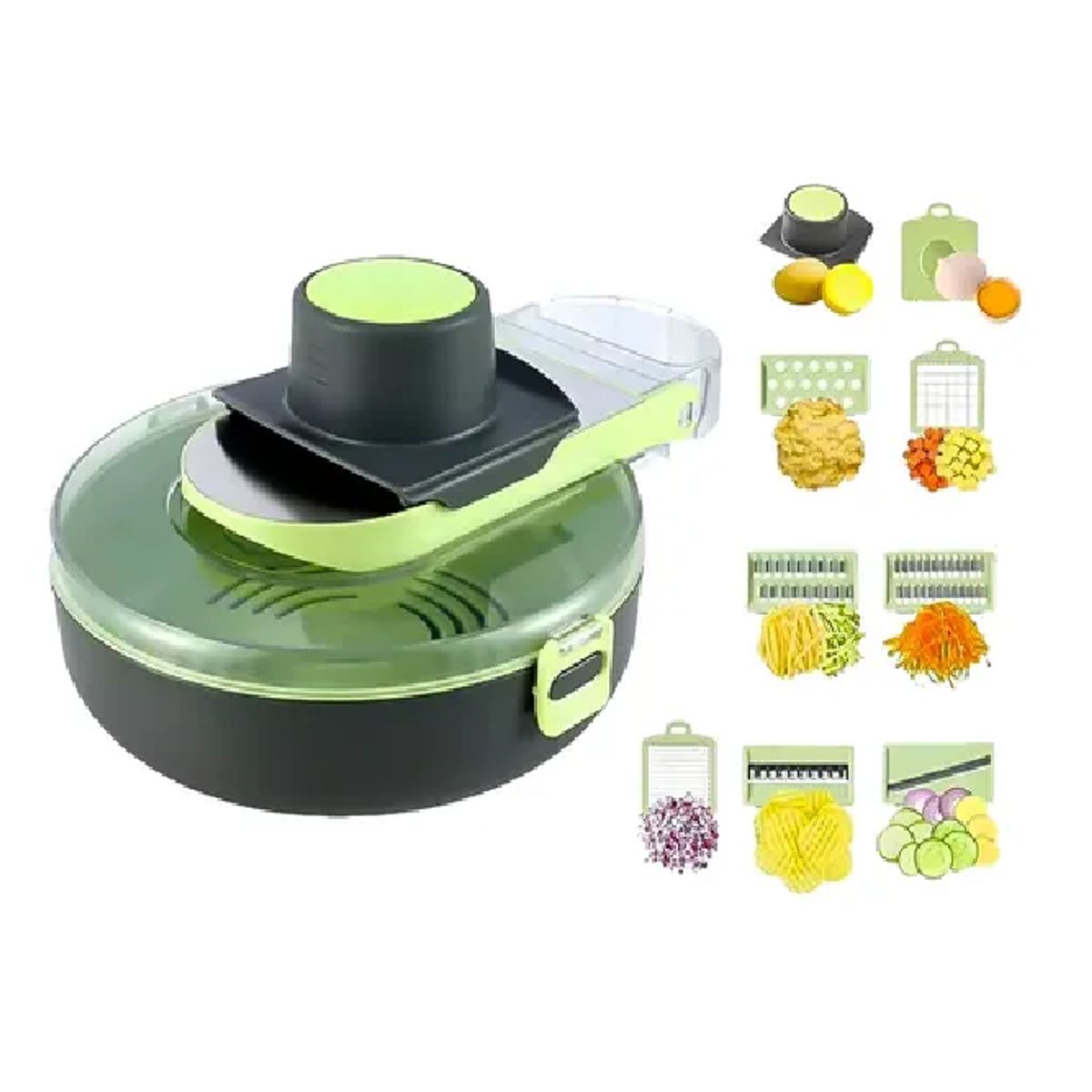 CARIBEE - Cortador De Verduras Multifuncional Manual 9 En 1