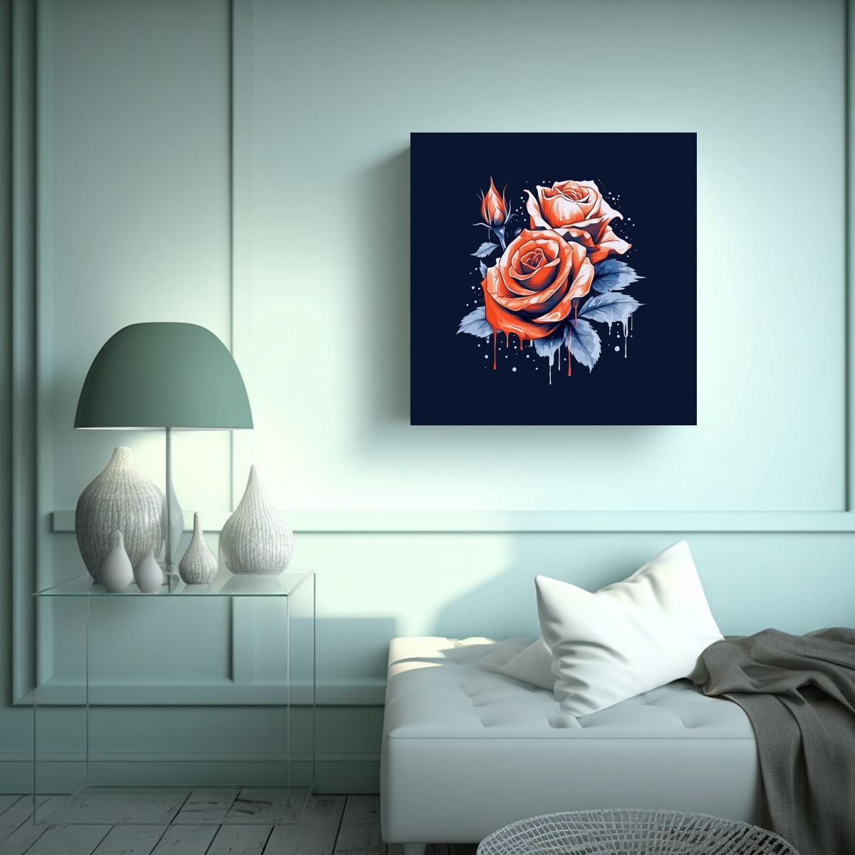 GENERICO - Ilustración Estilo SheHer Arte Conceptual De 70x70 Cm