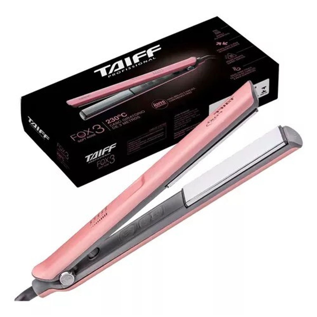 TAIFF - PLANCHA FOX ION 3 SOFT ROSE BIV TAIFF