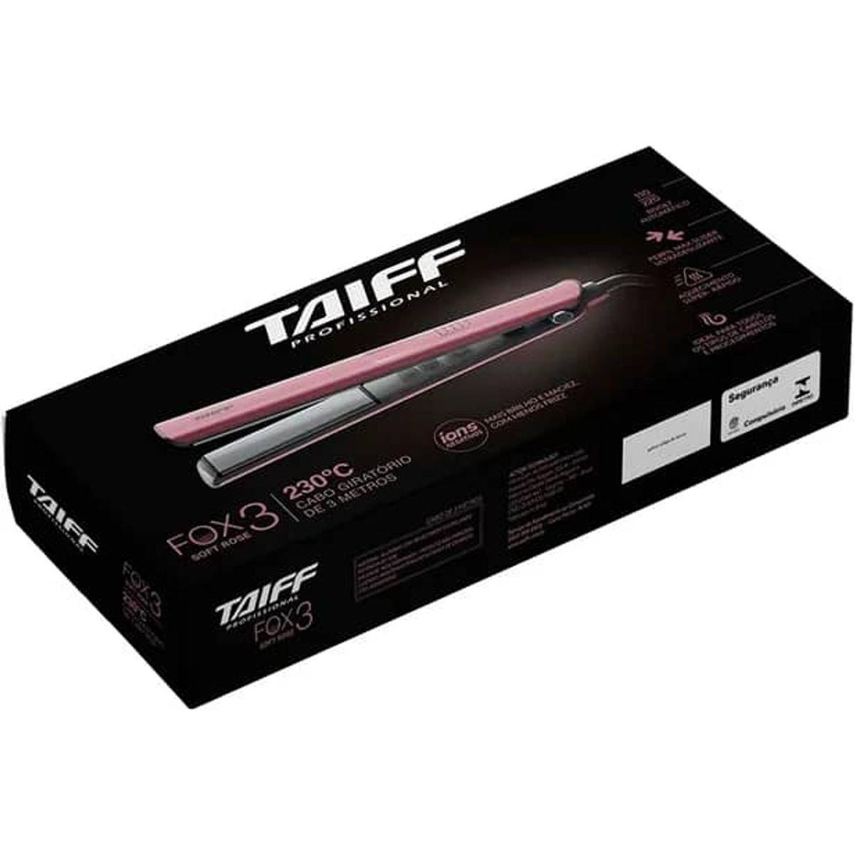 TAIFF - PLANCHA FOX ION 3 SOFT ROSE BIV TAIFF