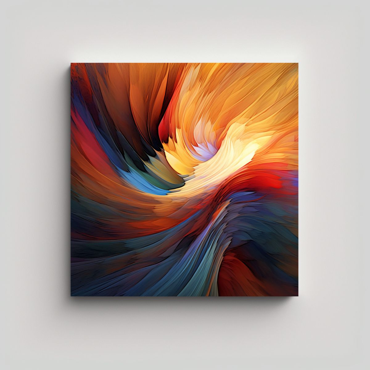 GENERICO - Cuadro Abstracto Digital Calidez Y Ronin En 70x70 Cm