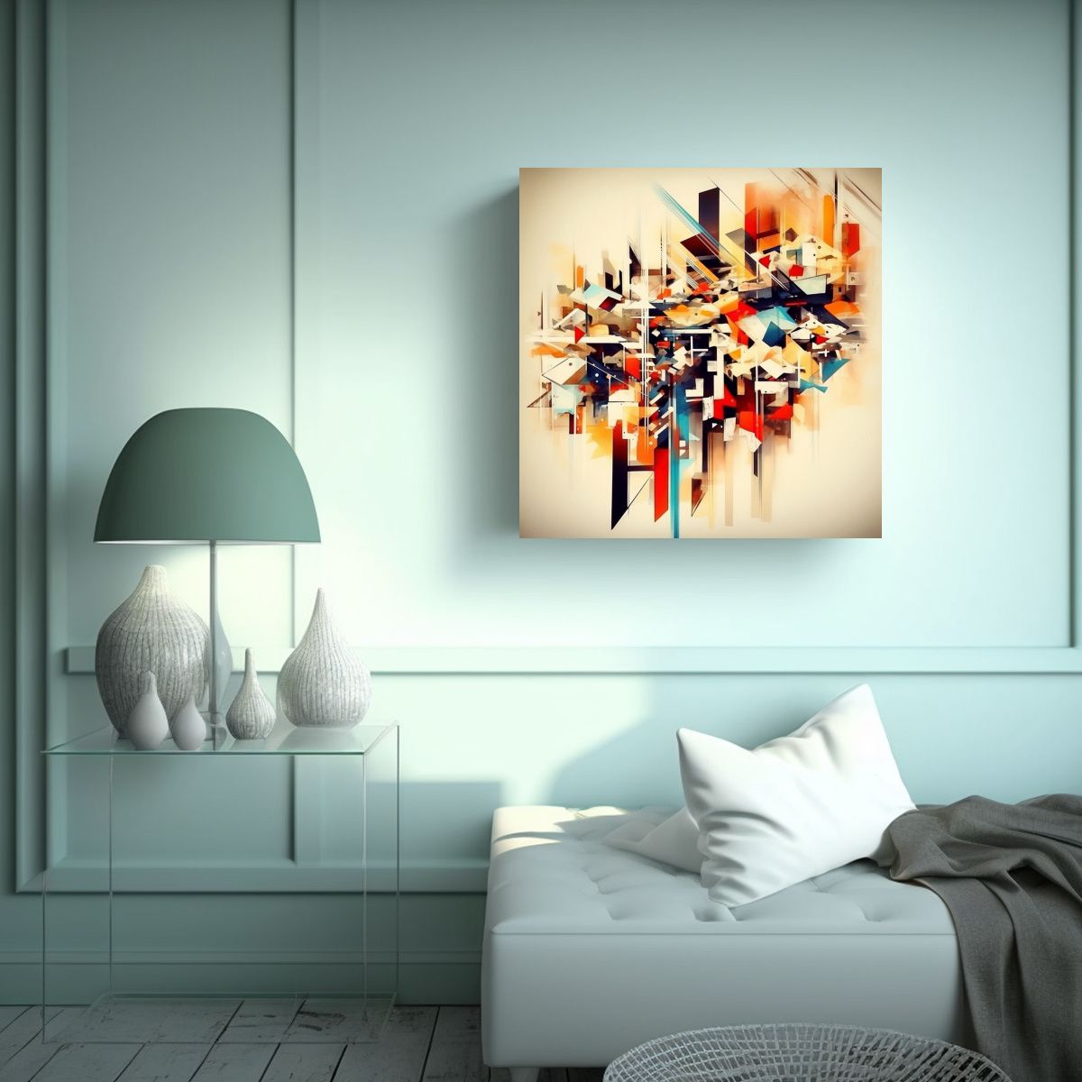 GENERICO - Pinturas Decorativas Abstractas De La Naturaleza 80x80 Cm.