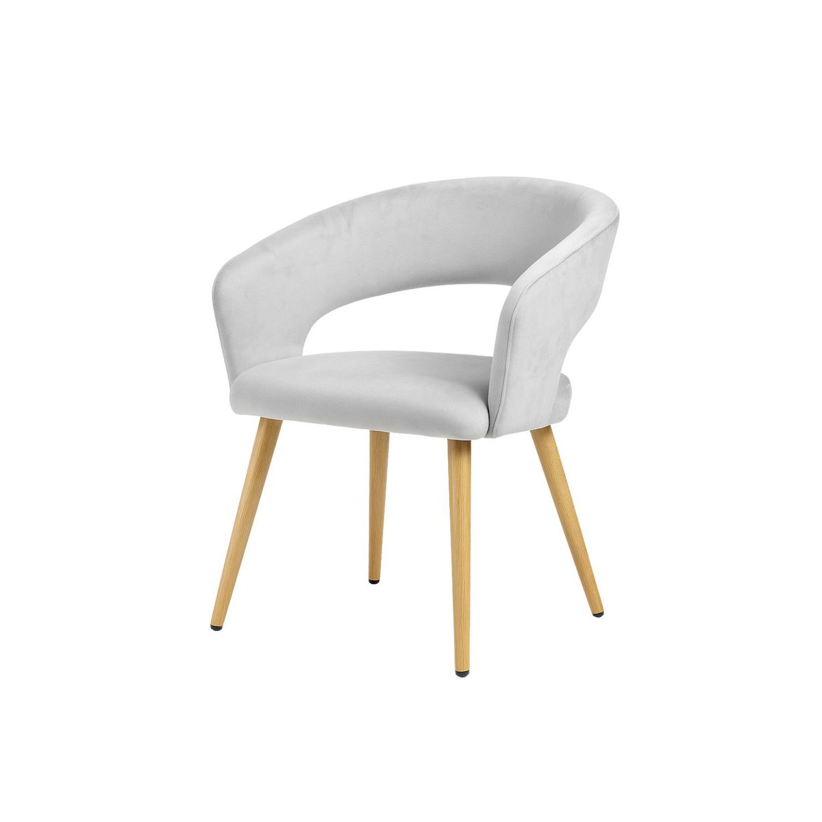 HABITA2 CHILE - Sitial Florencia Patas Simil Madera - Gris