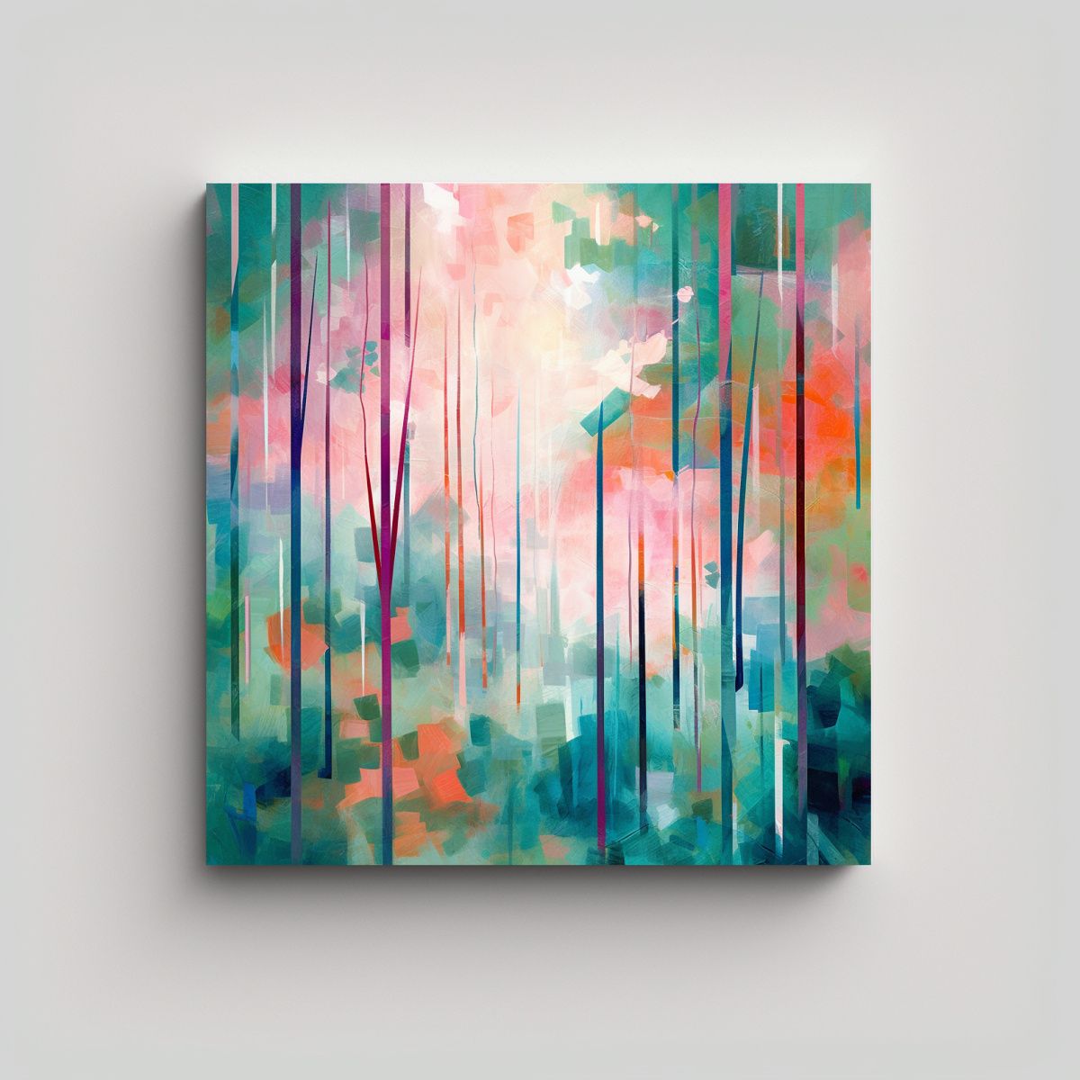 GENERICO - Pinturas Decorativas Originales En Tonos Suaves Y 90x90 Cm