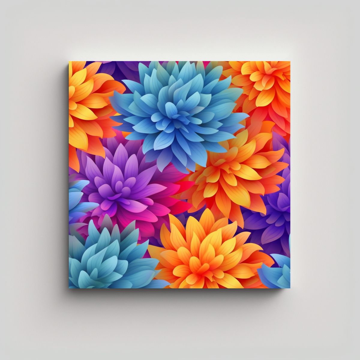 GENERICO - Diseño De Lienzo Fotográfico Patrones 90x90 Cm