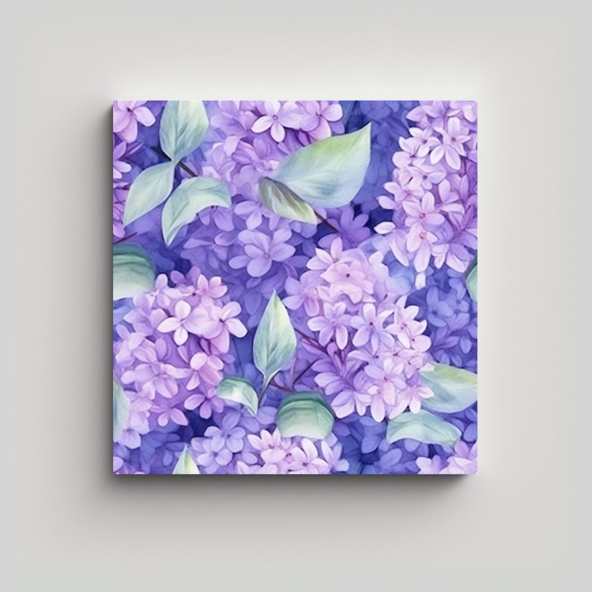 GENERICO - Cuadro Acuarela Floral De Verano Soñador Con 80x80 Cm.