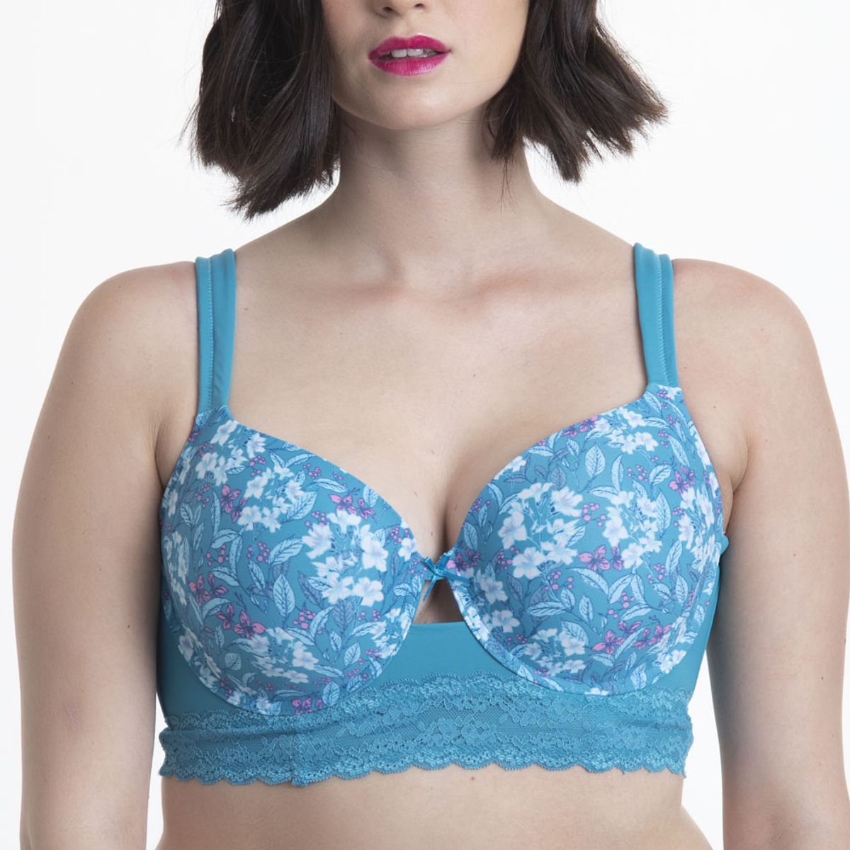 LADY GENNY - Bralette Microfibra Y Encaje Con Soft