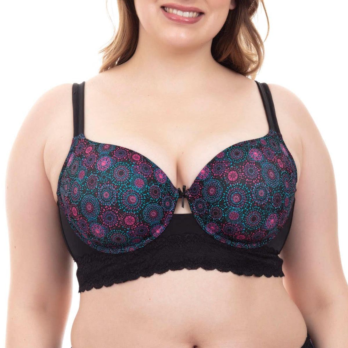 LADY GENNY - Bralette Microfibra Y Encaje Con Soft