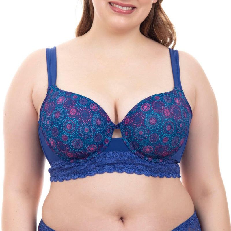 LADY GENNY - Bralette Microfibra Y Encaje Con Soft