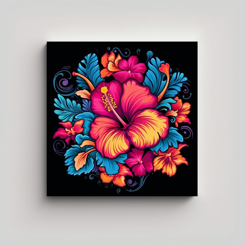 GENERICO - Diseño Vectorial De Mariposas En Movimiento Para 90x90 Cm