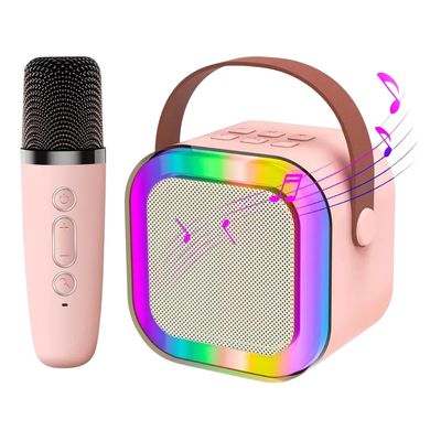 Imagen 2 del producto Mini Parlante Con Microfono Efectos De Sonidos Luz Led