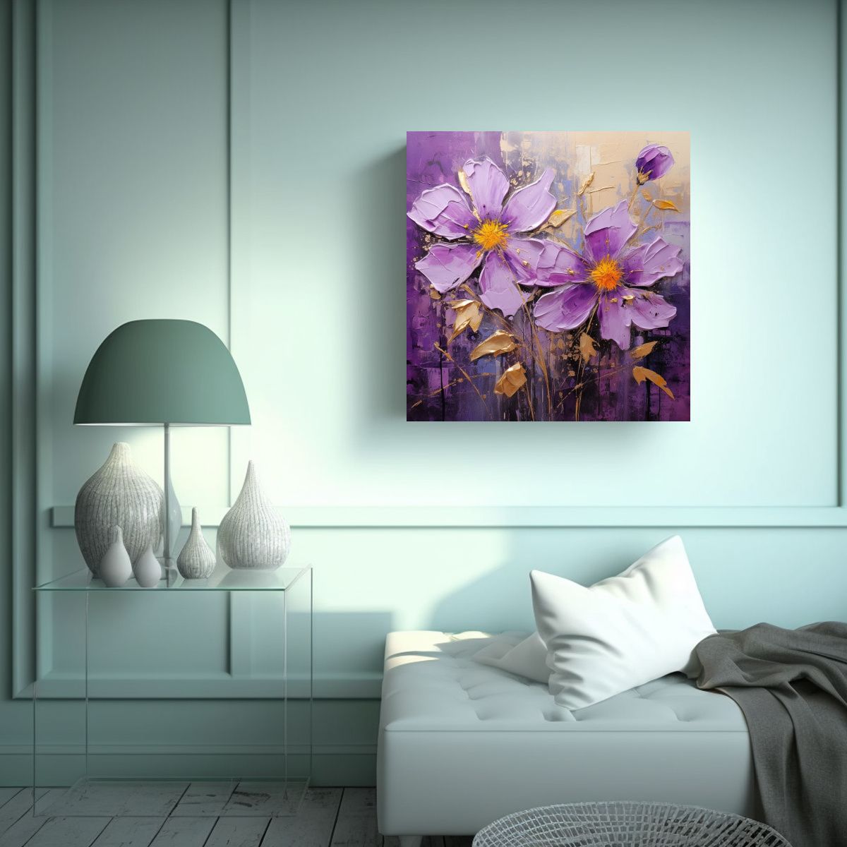 GENERICO - Cuadro Decoración Naturaleza Viva Pintura De 80x80 Cm.
