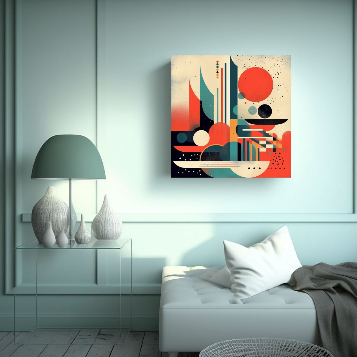 GENERICO - Cuadro Decoración Personalidad Abstracto Para 80x80 Cm