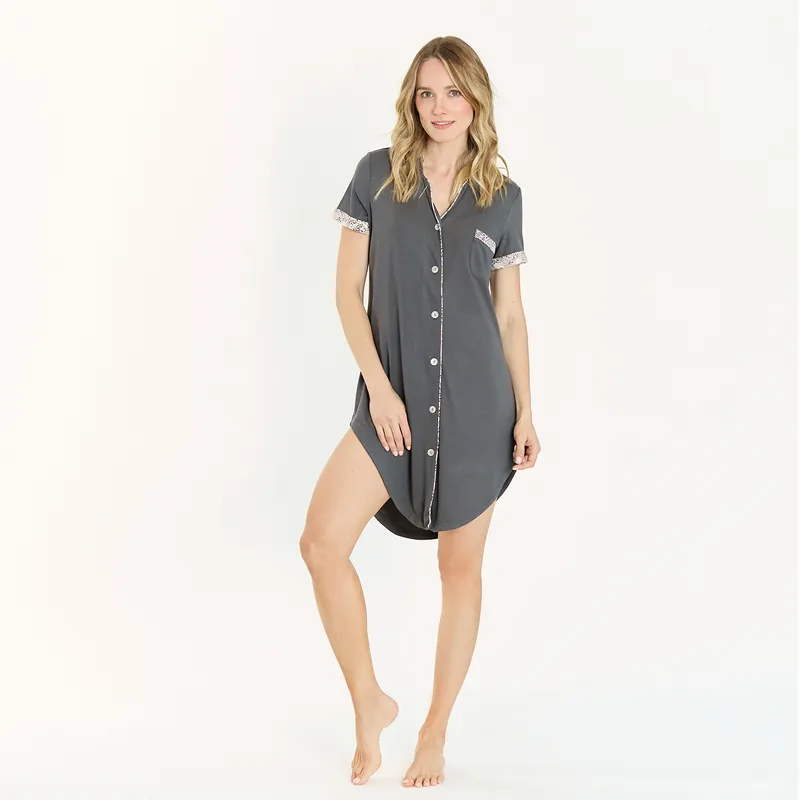 BARBIZON - Camisola de Dormir Rio Charcoal