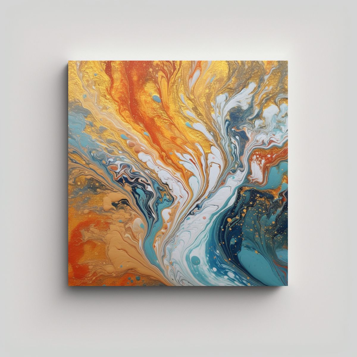 GENERICO - Pinturas Decorativas Arte De Pared Con Textura 80x80 Cm.