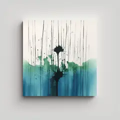 GENERICO - Composición Patron Intenso Para Sala Arte 90x90 Cm.