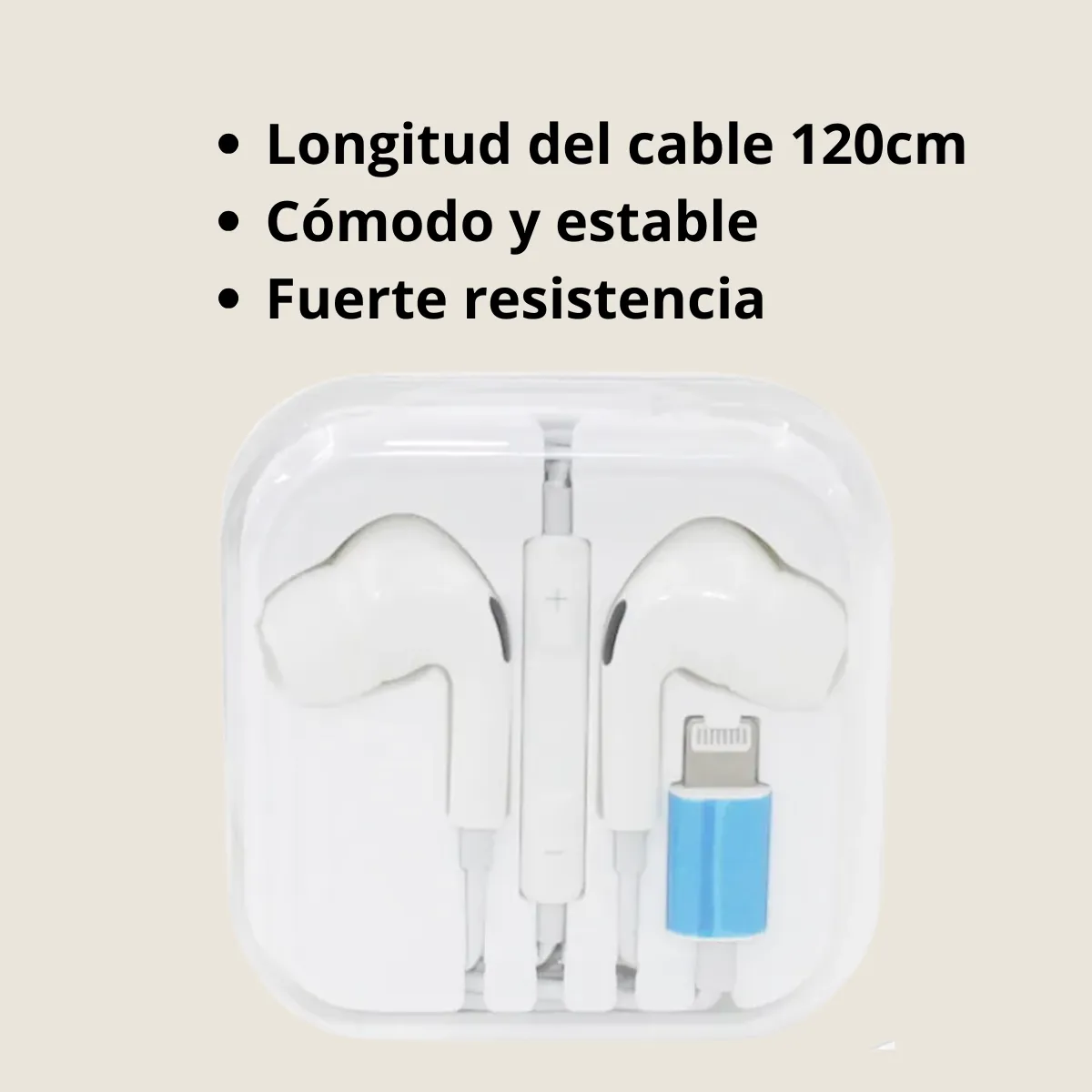 GENERICO - Audifonos Con Cable Lightning Para iPhone Irm