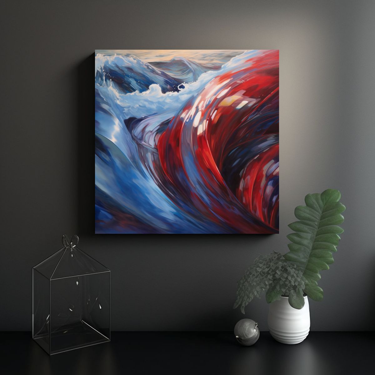 GENERICO - Cuadro En Bastidor Venta Enigmático Estilo Oleo 90x90 Cm