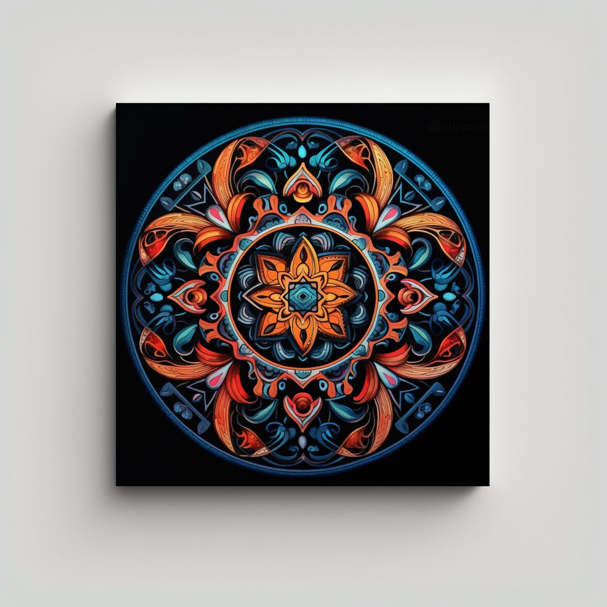 GENERICO - Cuadro Hermoso Calma Mandala Mándala Estilo 90x90 Cm.