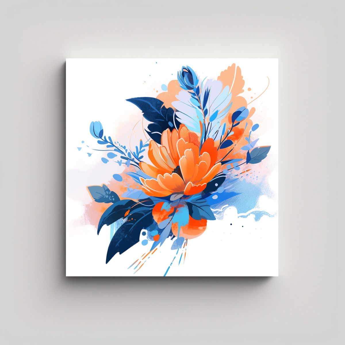 GENERICO - Cuadro Tela Sublimada Dormitorio Atmosfera 80x80 Cm.