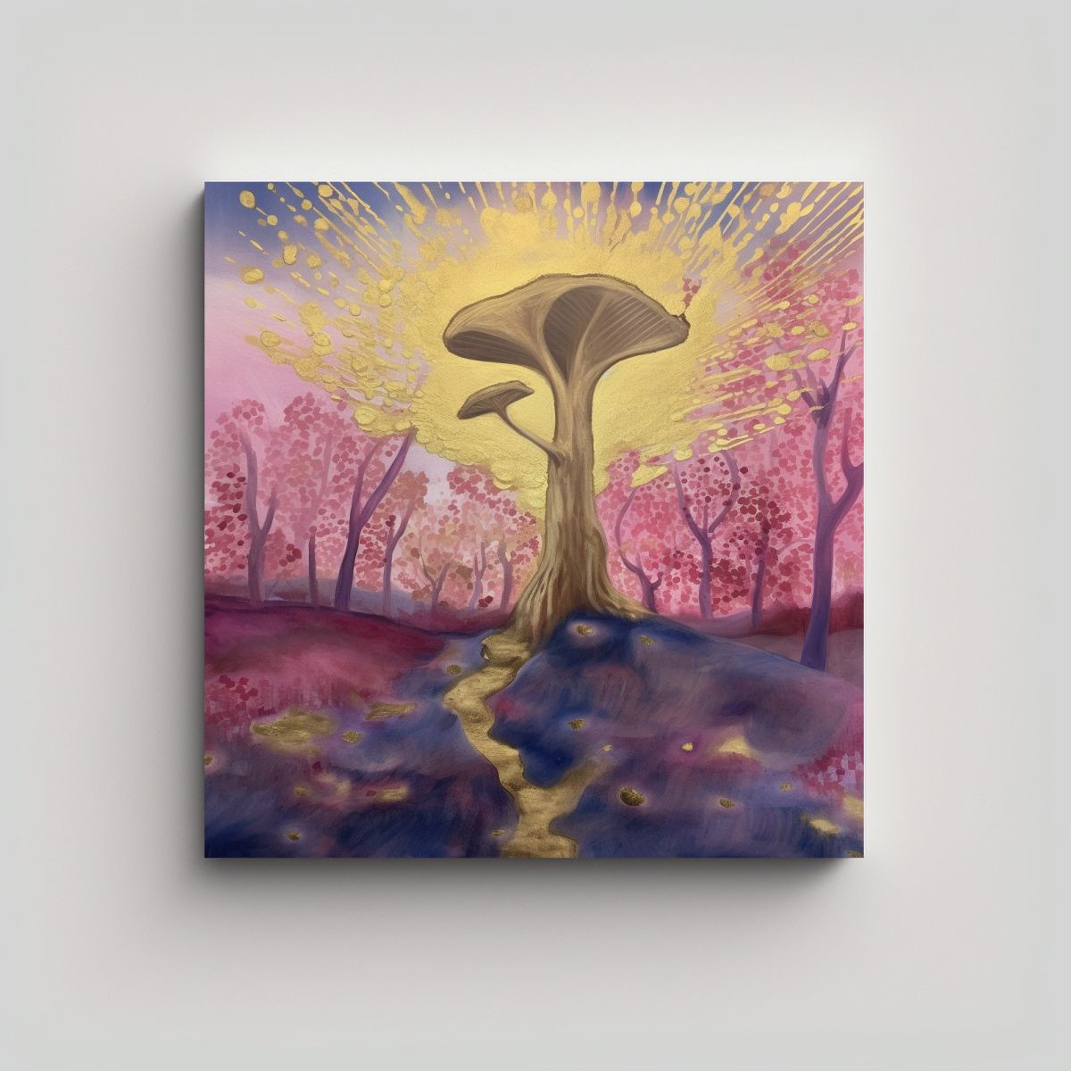 GENERICO - Pinturas Decorativas De Arte Cuadrado Con 70x70 Cm.