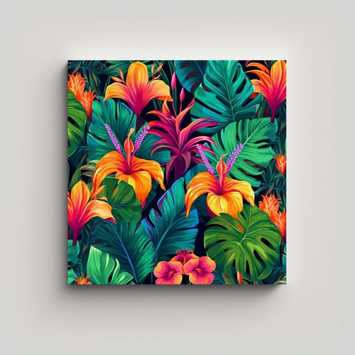 GENERICO - Lienzo Artístico Exótico Plantas Sensibilidad 80x80 Cm