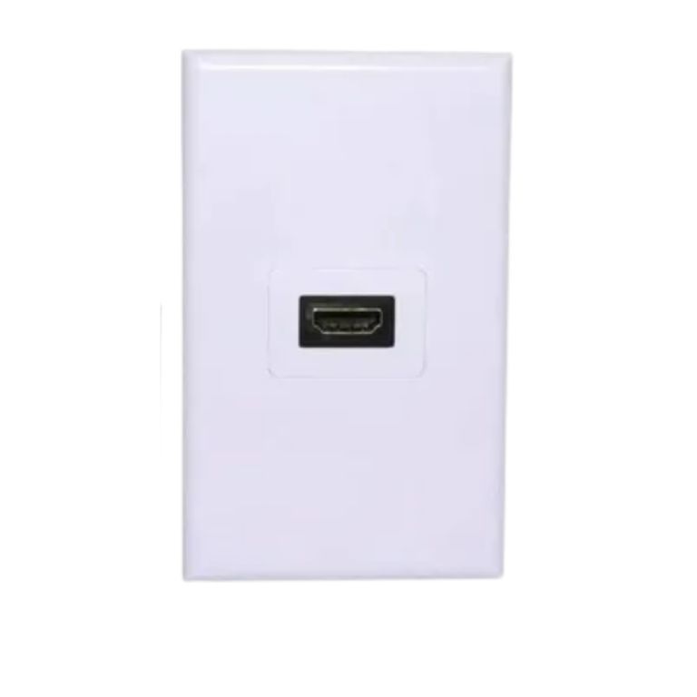 GENERICO Tapa Muro HDMI 1 Puerto con Ángulo 90