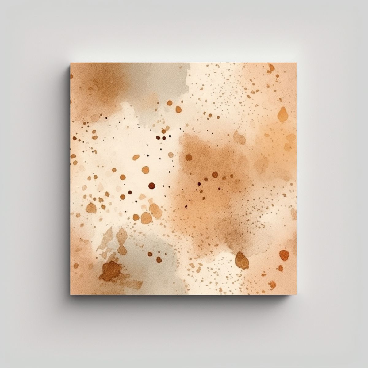 GENERICO - Cuadros Acuarela Surrealista Con Brillo En Tonos 70x70 Cm