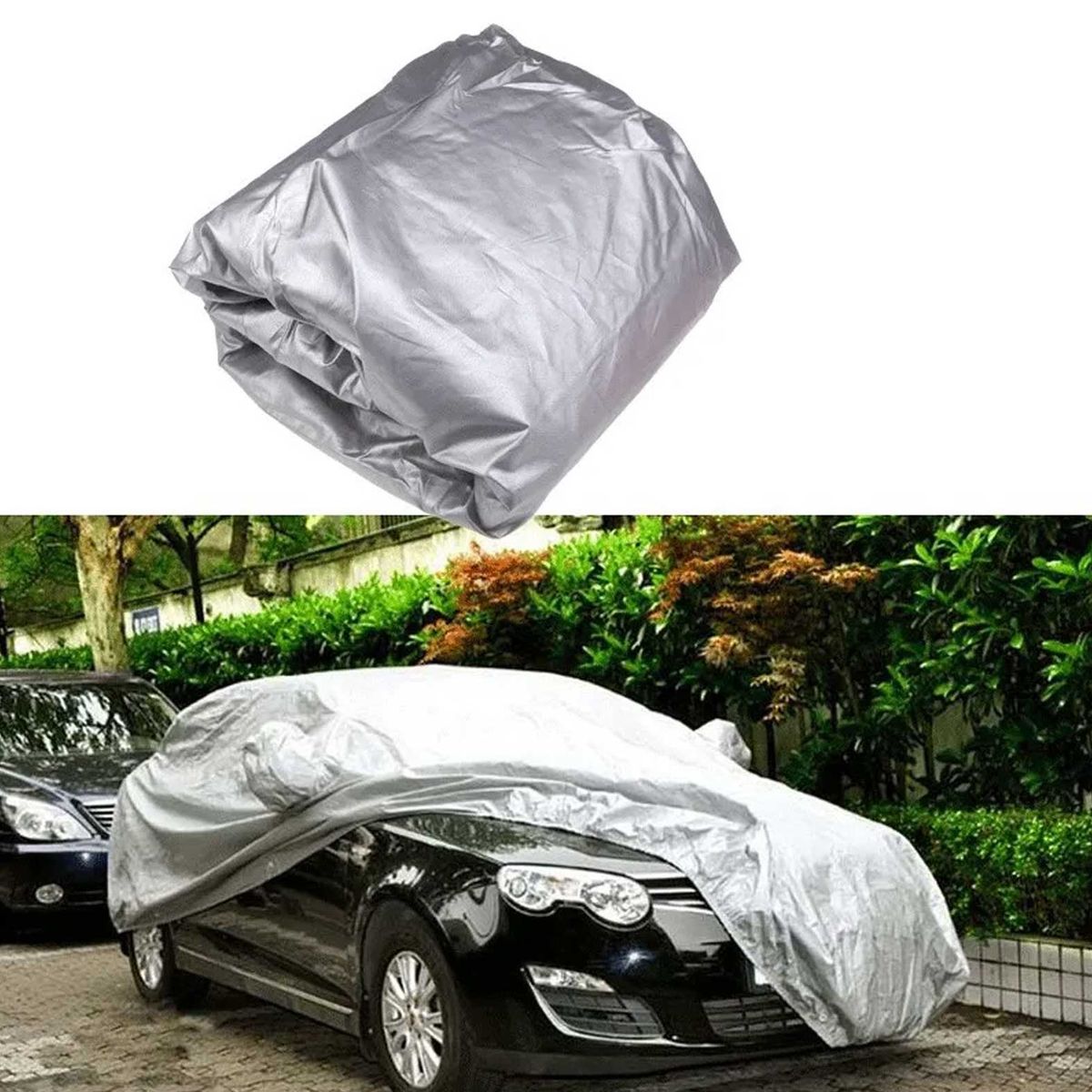 GENERICO - Funda Protectora Auto Impermeable Antipolvo 490x520 Talla XL