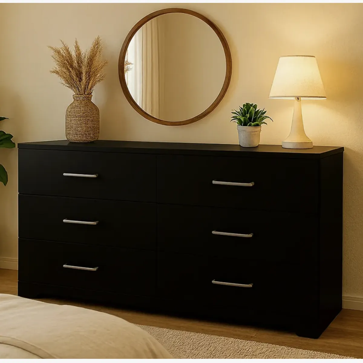 HOMER DESIGN - Comoda 6 Cajoneras Organizador aparato Diseño E.e.u.u Moderno negro…