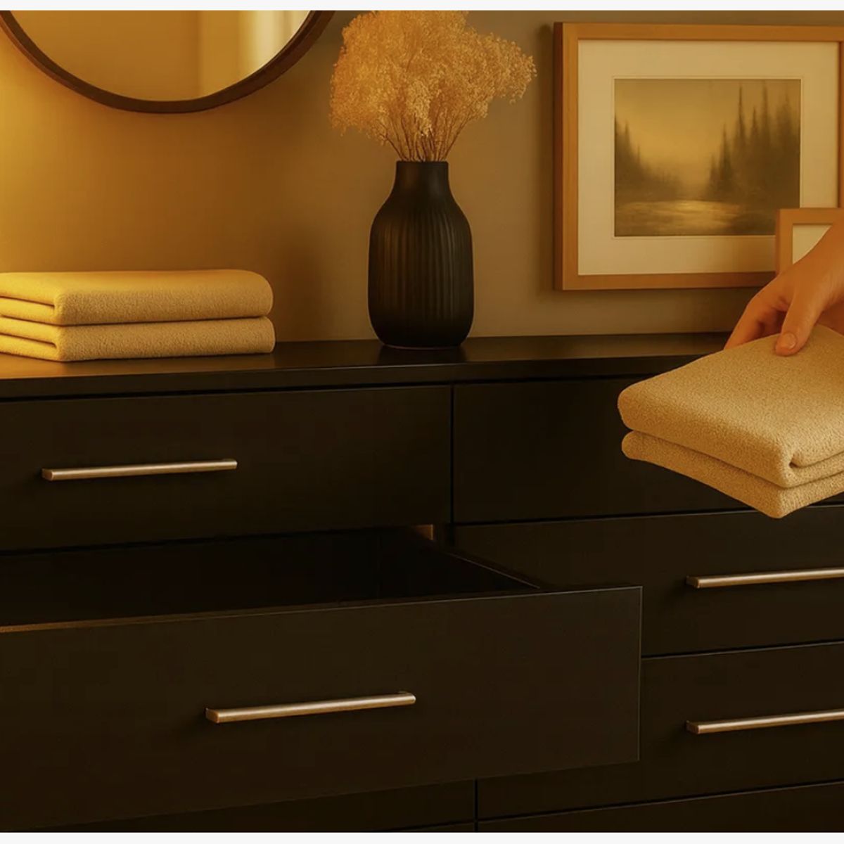 HOMER DESIGN - Comoda 6 Cajoneras Organizador aparato Diseño E.e.u.u Moderno negro…