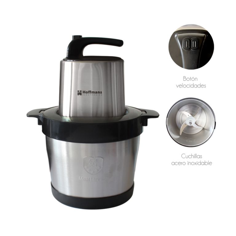 HOFFMANN Picador Semiindustrial Choclo Carne Gran Capacidad