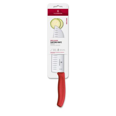 Imagen 2 del producto Cuchillo Santoku Swiss Classic 17 cm rojo