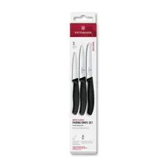 VICTORINOX - Set cuchillos mondadores Swiss Classic negro