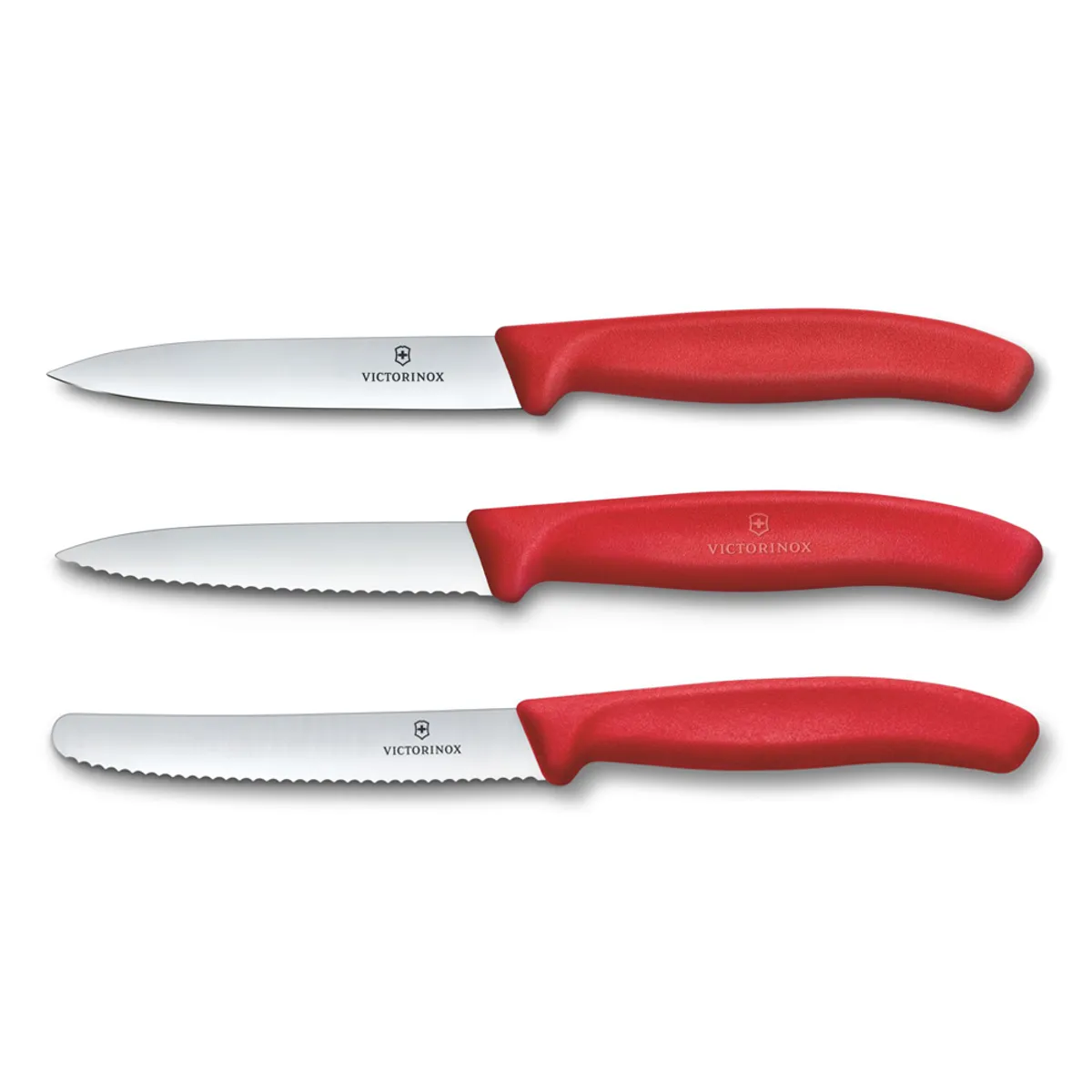 VICTORINOX - Set cuchillos mondadores Swiss Classic rojo Victorinox