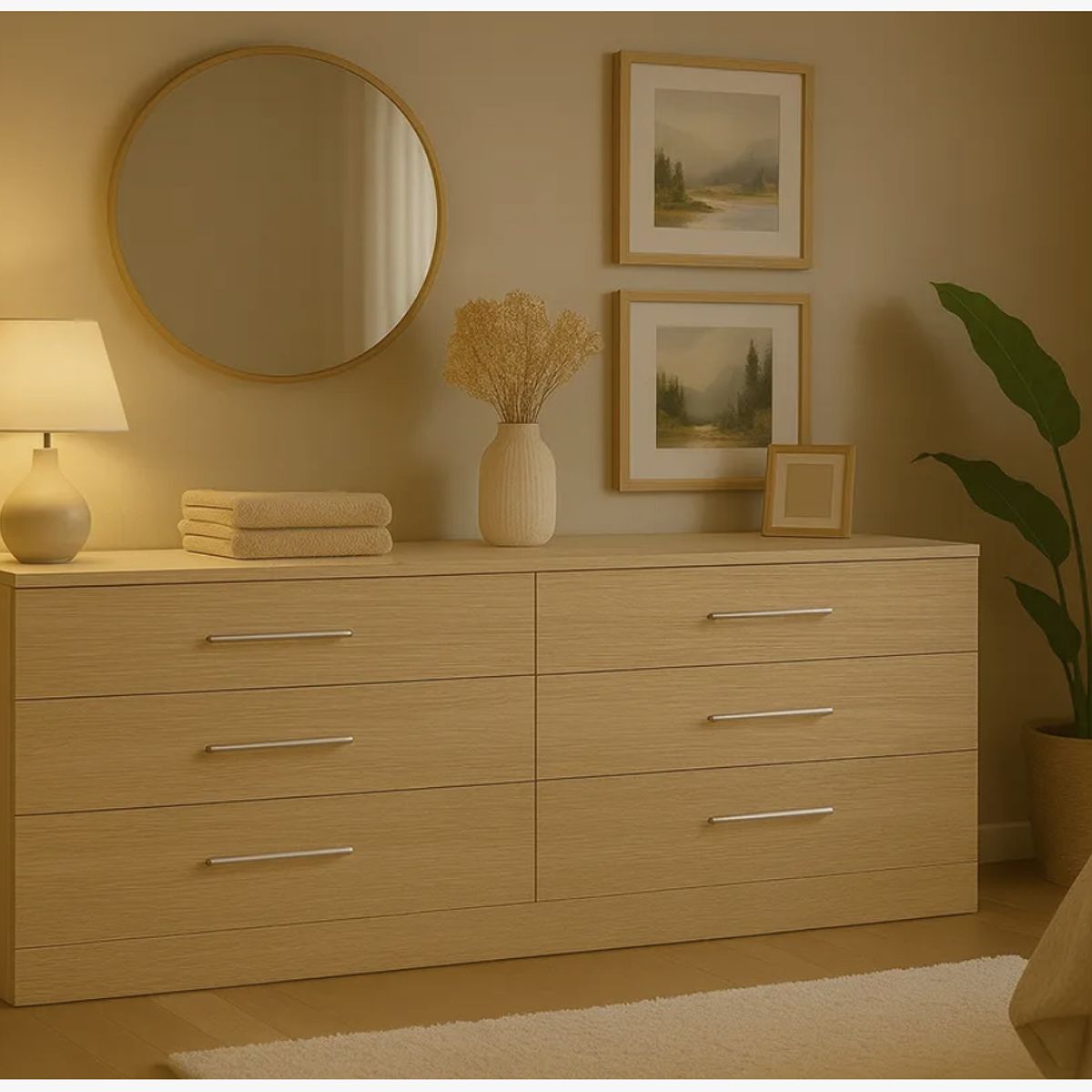 HOMER DESIGN - Comoda 6 Cajoneras Organizador aparato Diseño E.e.u.u Moderno MARRON…