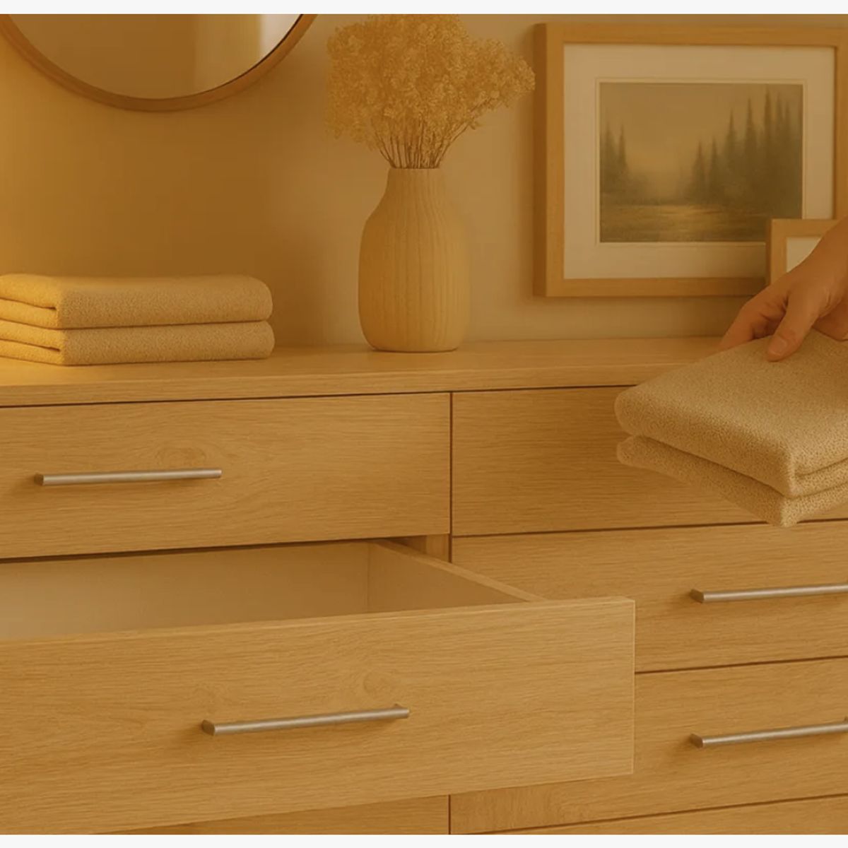 HOMER DESIGN - Comoda 6 Cajoneras Organizador aparato Diseño E.e.u.u Moderno MARRON…