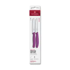 VICTORINOX - Set cuchillos tomatemesa Swiss Classic morado
