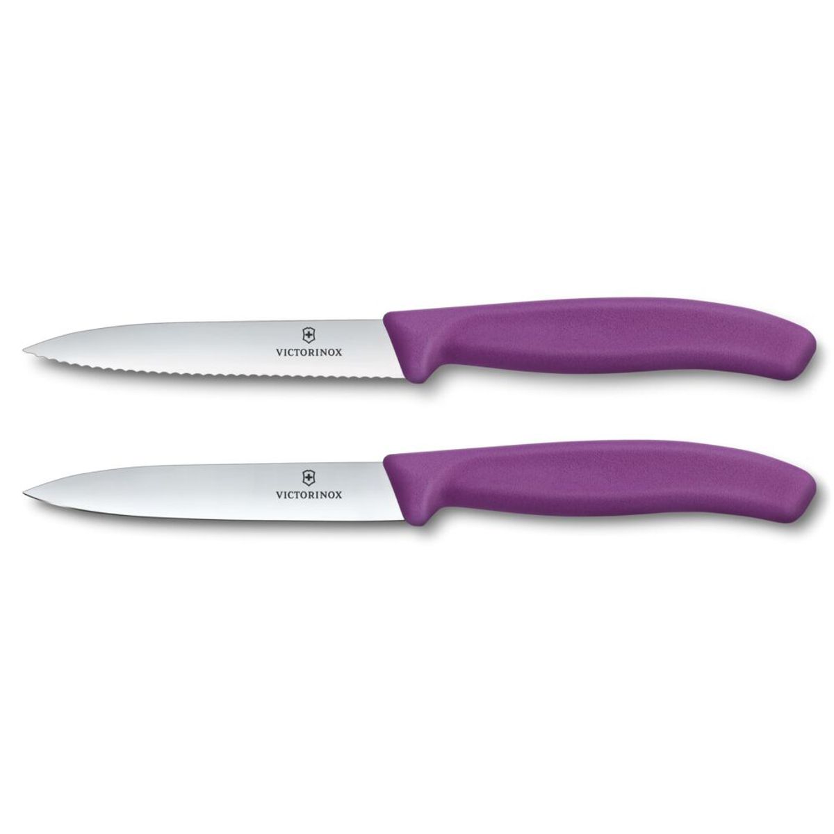 VICTORINOX - Set cuchillo Swiss Classic 2 piezas 10 cm morado Victorinox