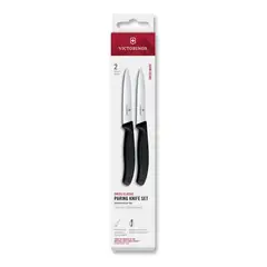 VICTORINOX - Set cuchillo Swiss Classic 2 piezas 10 cm negro
